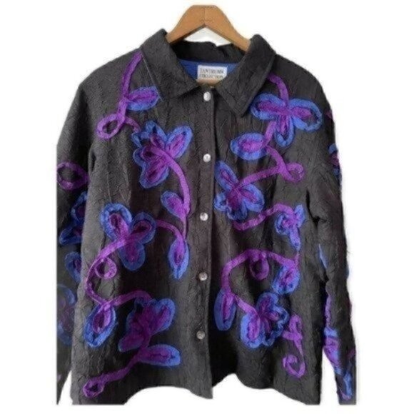 Y2K Chore Jacket Long Sleeve Cardigan Women’s Medium Button Up Spring - Picture 1 of 12